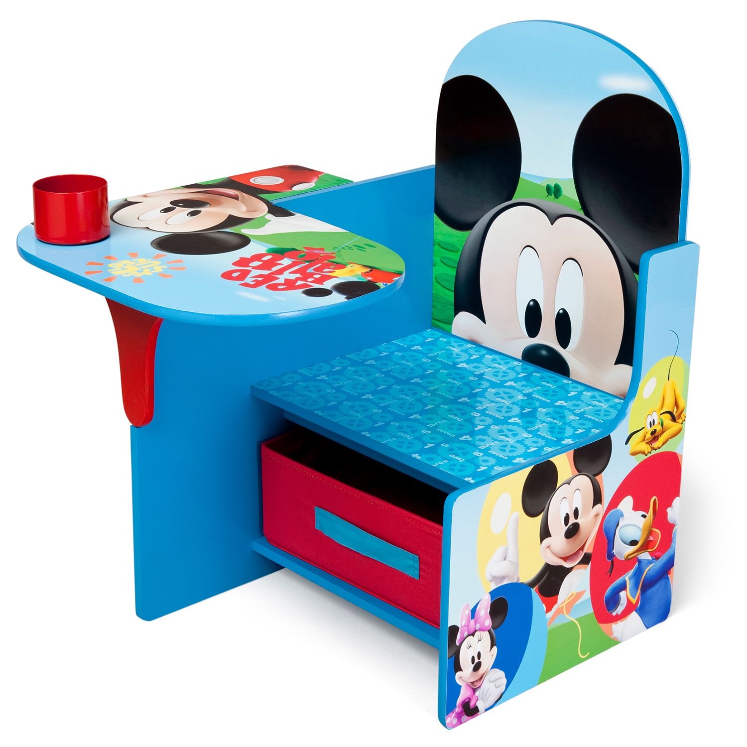 disney mickey mouse chair desk with storage bin by delta children
