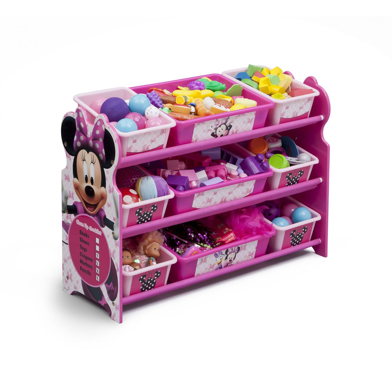 mickey mouse book and toy organizer