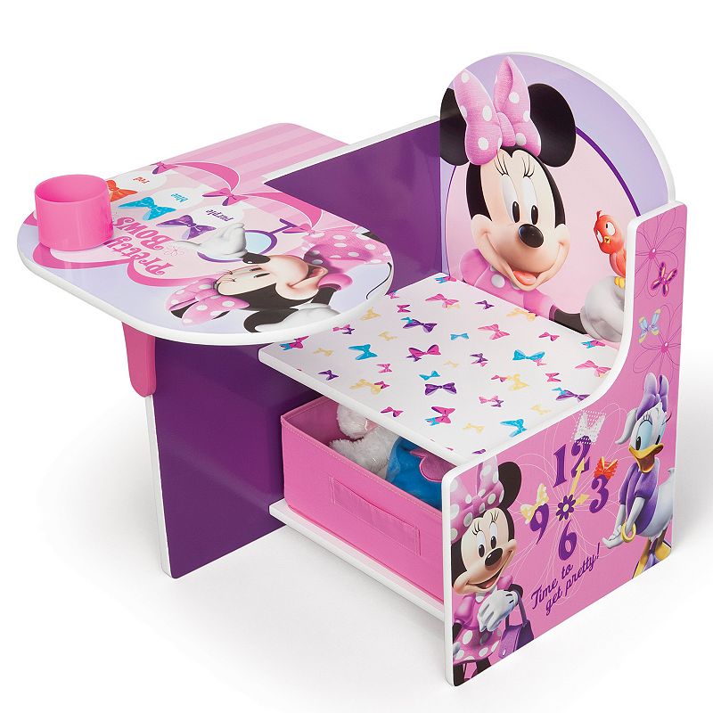 Disneys Minnie Mouse Chair Desk With Storage Bin by Delta Children, Multic
