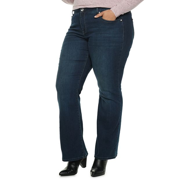 Plus Size Apt. 9® Embellished MidRise Bootcut Jeans