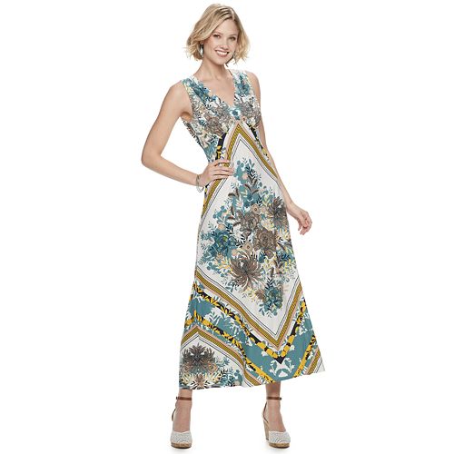 Petite Suite 7 Floral Print Maxi Dress