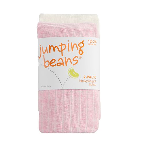 Baby / Toddler Girl Jumping Beans® 2pack Heavyweight Ribbed Tights