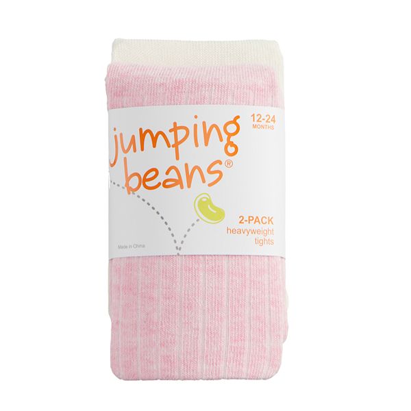 Baby / Toddler Girl Jumping Beans® 2-pack Heavyweight Ribbed Tights