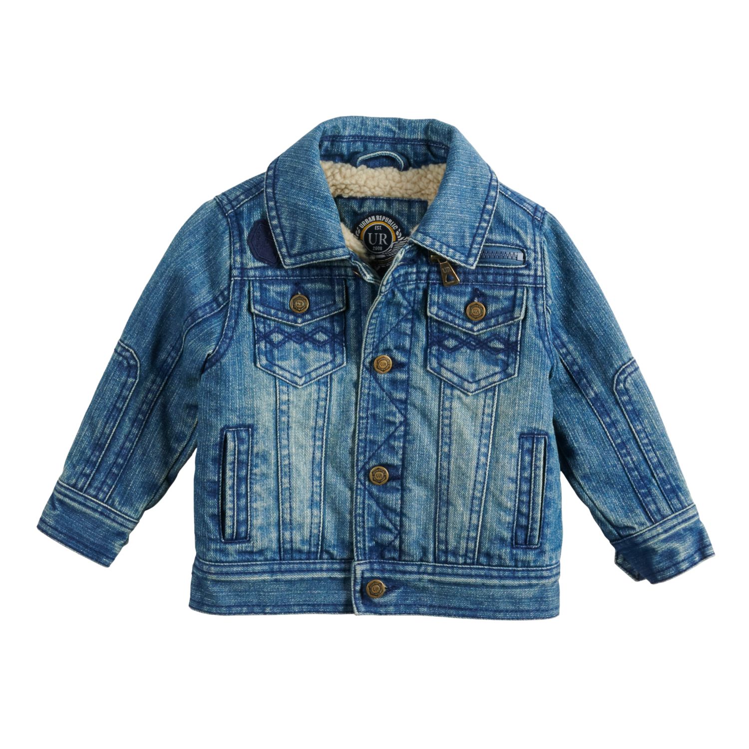 toddler sherpa lined denim jacket