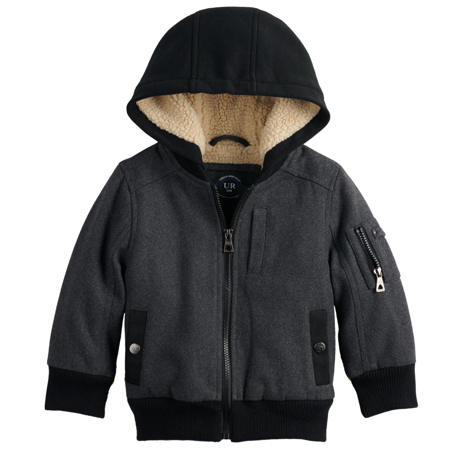 baby boy black bomber jacket