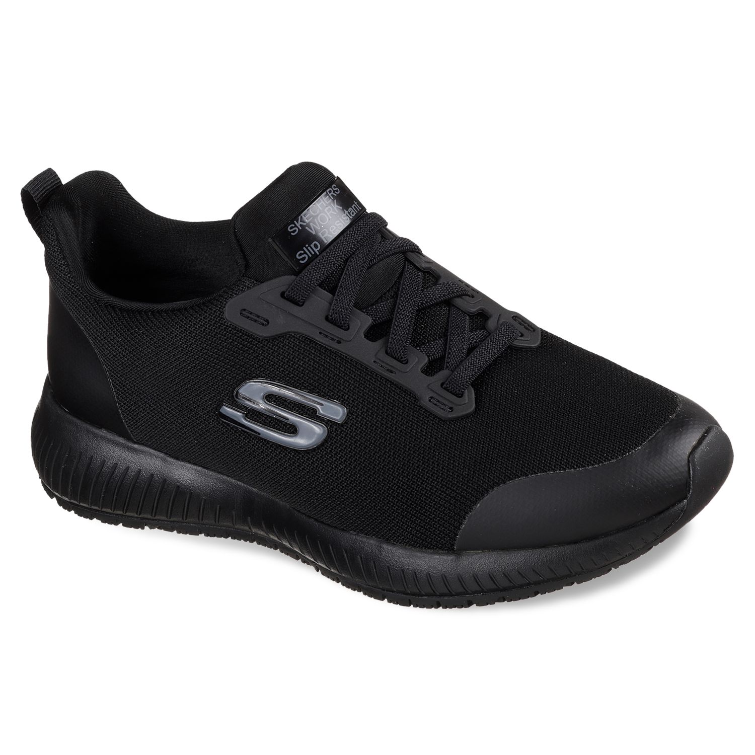 skechers non skid black shoes