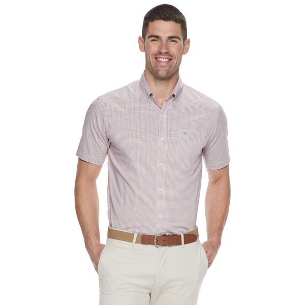 Dockers Mens Short Sleeve Button Down Comfort Flex Shirt