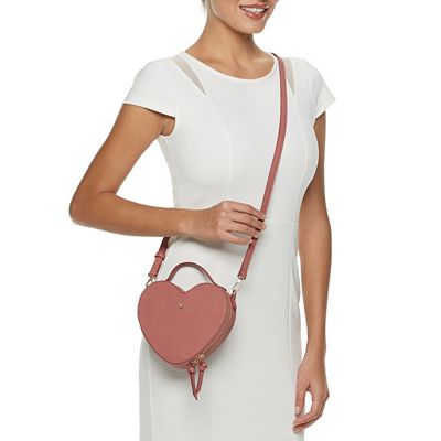 LC Lauren Conrad Heart Crossbody Bag