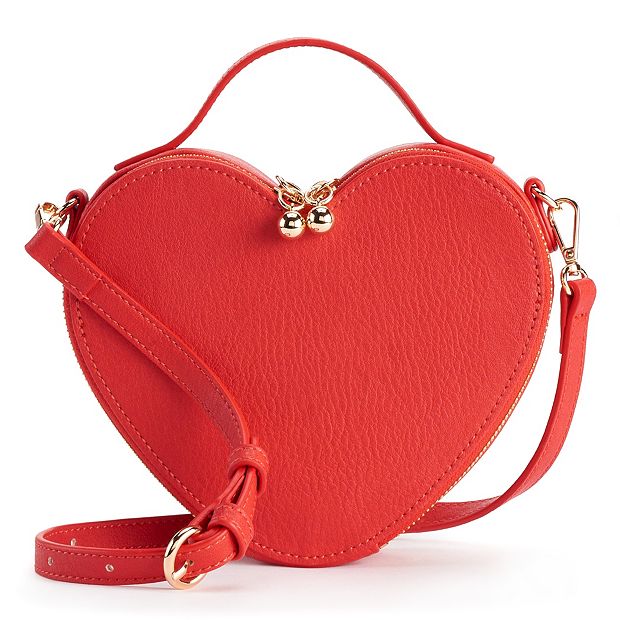 LC Lauren Conrad Heart Crossbody Bag