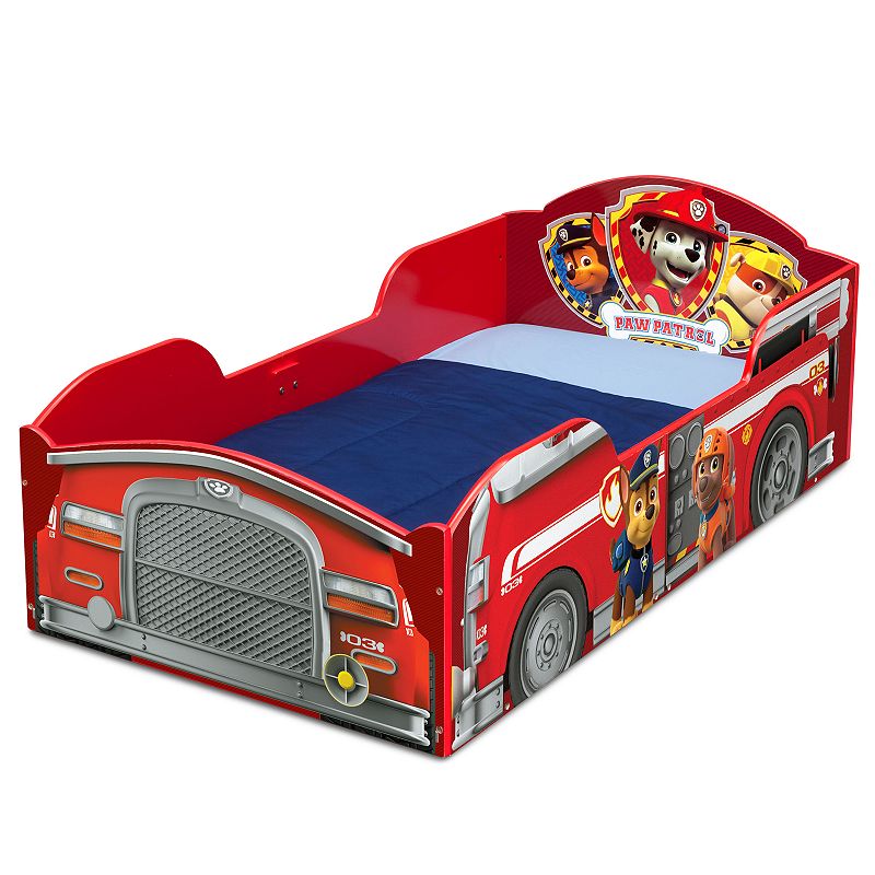 Delta Children Paw Patrol Marshall Wood Toddler Bed, Multicolor