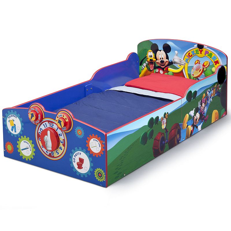 Disneys Mickey Mouse Interactive Wood Toddler Bed by Delta Children, Multi