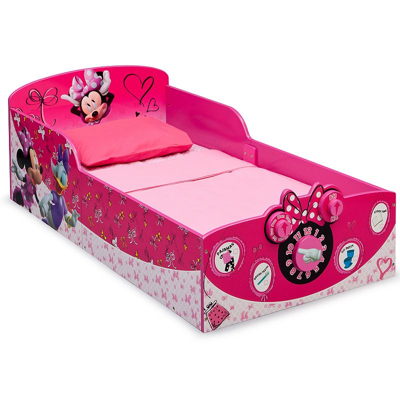 Disneys Minnie Mouse Interactive Wood Toddler Bed by Delta Children, Multi