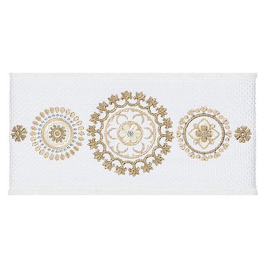 Linum Home Textiles Turkish Cotton Isabelle Embellished Bath Towel Set