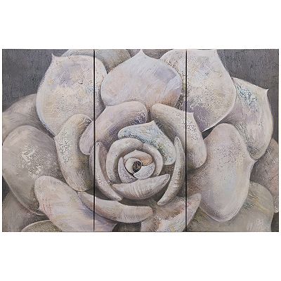 Madison Park Pearlescent Succulent Canvas Wall Art 3-piece Set Madison Park Pearlescent Succulent Canvas Wall Art 3-piece Set