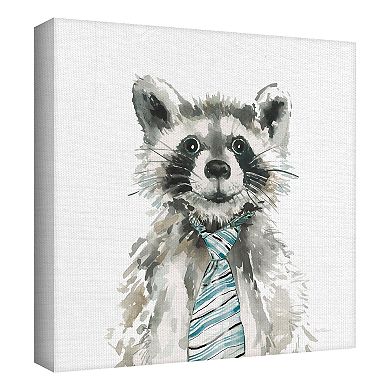American Art Décor Fox, Deer, Rabbit & Raccoon Canvas Wall Art 4-piece Set