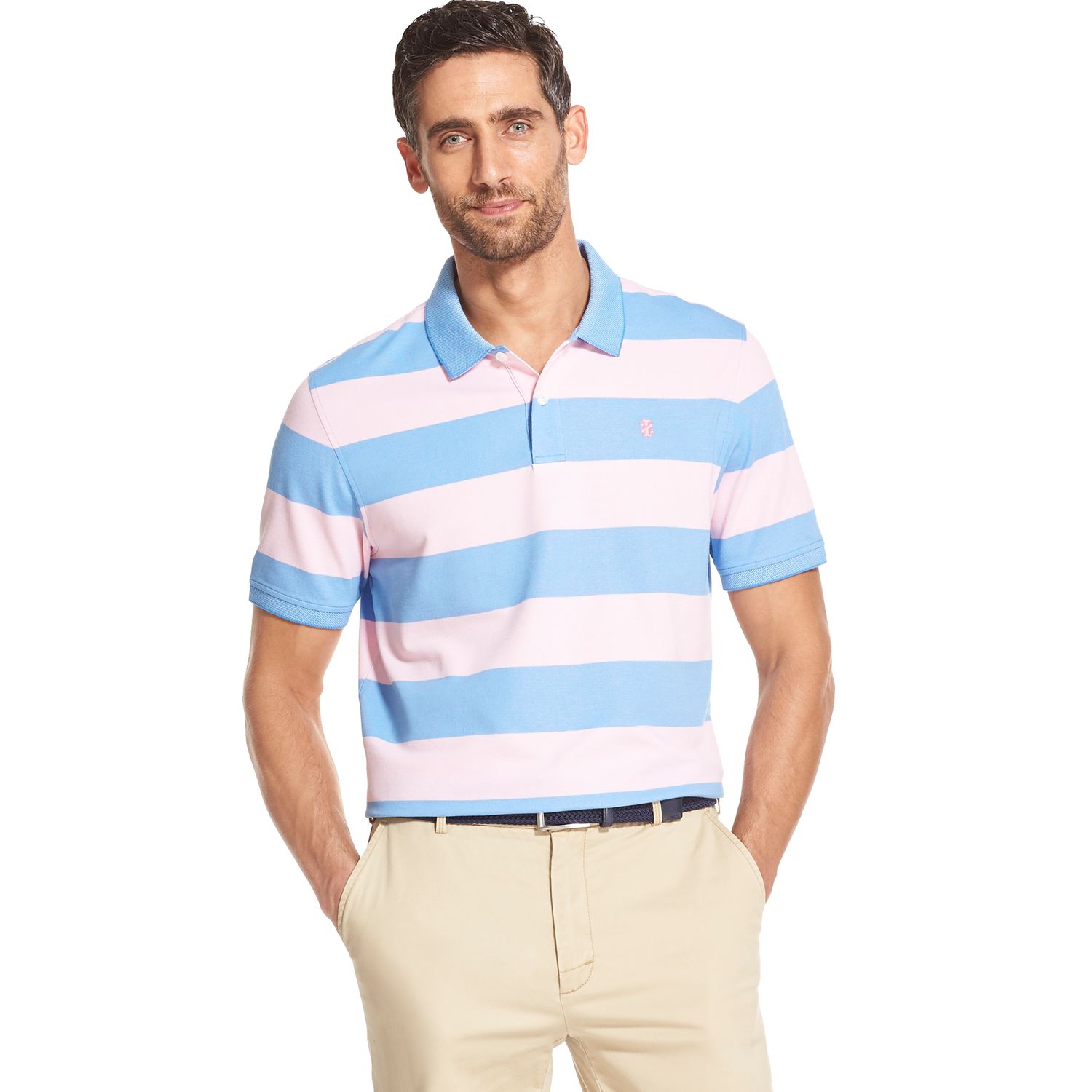 business casual polo and khakis