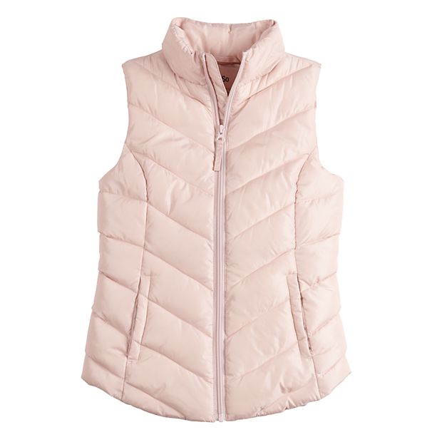 Girls pink outlet puffer vest