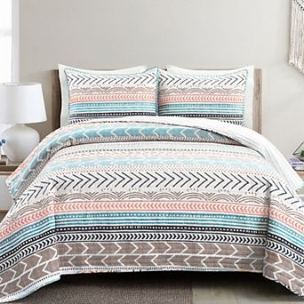 Lush Decor Hygge Geo Quilt Set