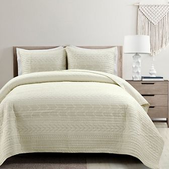 Lush Decor Hygge Geo Quilt Set