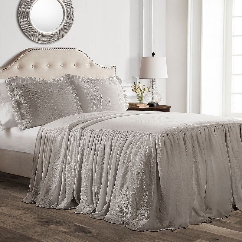 Lush Decor Wonderland Soft Flannel Sheet Set - Gray - Queen