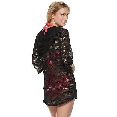 Women's Apt. 9® Hooded Lace-Up Cover-Up