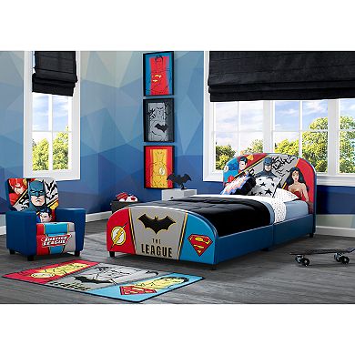 Delta Children Justice League Upholstered Twin Bed