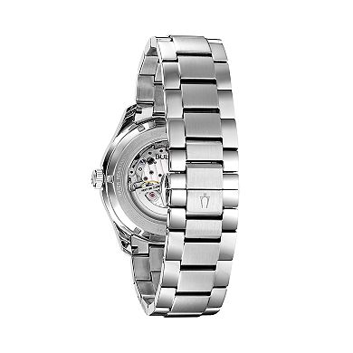 Bulova Men's Automatic Skeleton Dial Stainless Steel Bracelet Watch - 96A208