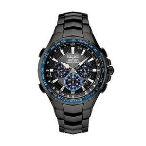Seiko Men's Coutura Diamond Accent Black Ion-Plated Stainless