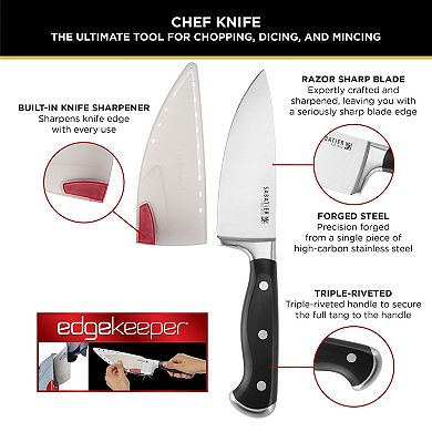 Sabatier Edgekeeper 6-in. Chef Knife with Sheath