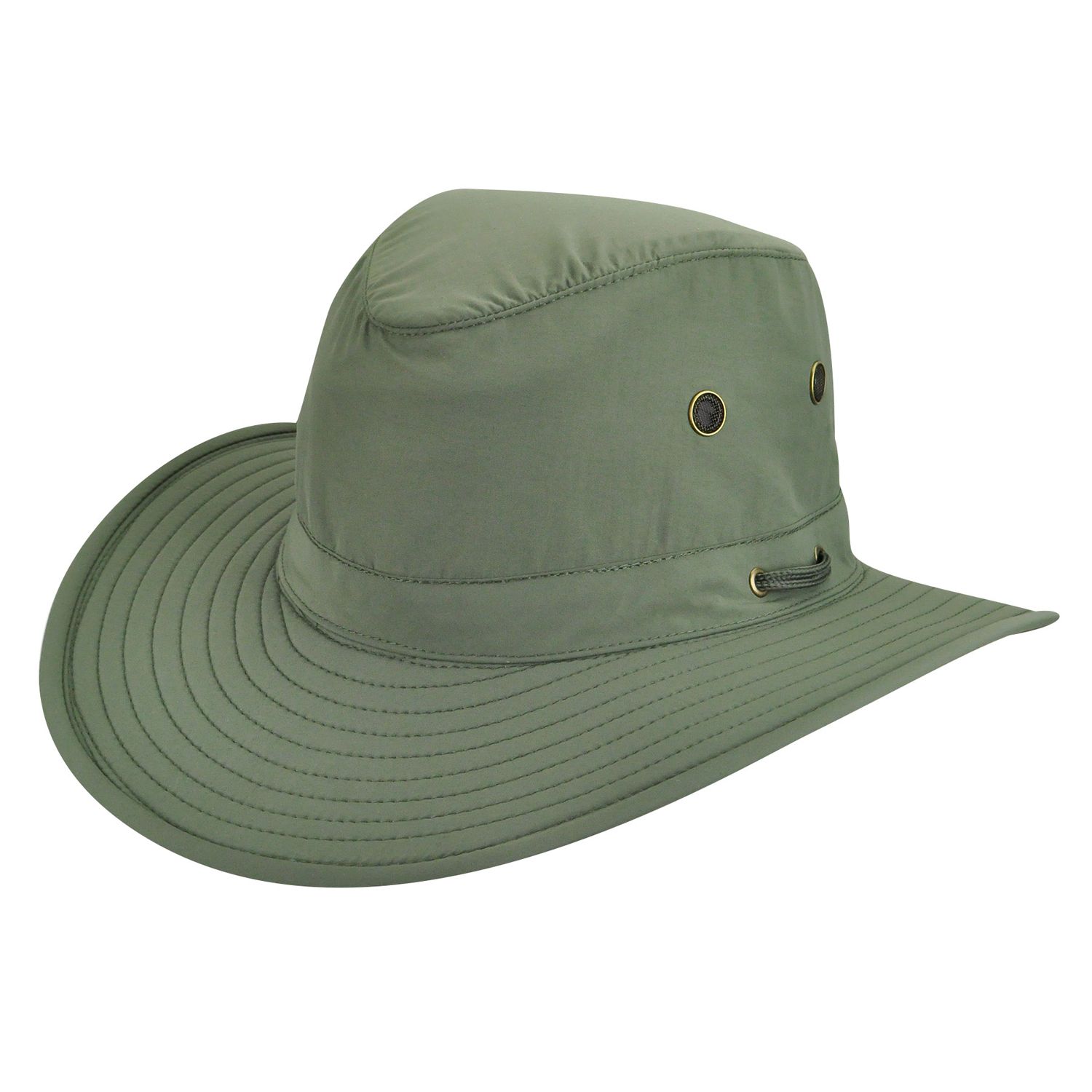 black and green bucket hat