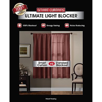 Maytex Smart Curtains Julius Blackout Window Curtain