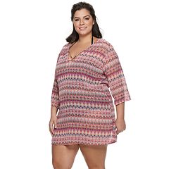 kohls plus size swim cover up