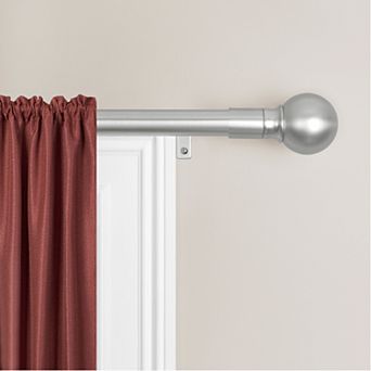 Maytex Smart Rods Easy Install Cafe Window Curtain Rod