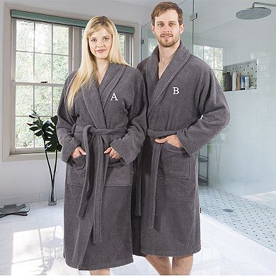 Linum Home Textiles Turkish Cotton Personalized Unisex Terry Cloth Bathrobe