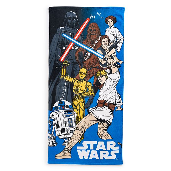 Details about   New STAR WARS beach towel "Friends of the Force" 28" X 58" Disney 100% Cotton 