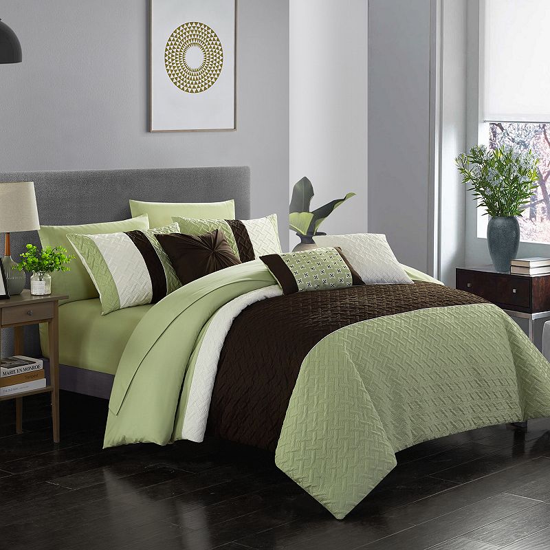 73936893 Osnat Bedding Set, Green, Twin sku 73936893