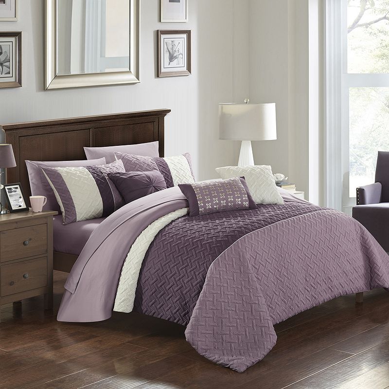 75769506 Osnat Bedding Set, Drk Purple, Twin sku 75769506