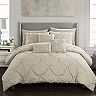 Chic Home Hannah Navy Twin 8pc Comforter Set