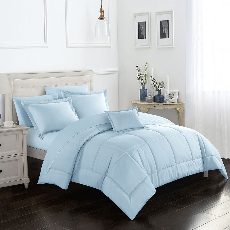 27785702 Jordyn Bedding Set, Blue, Queen sku 27785702