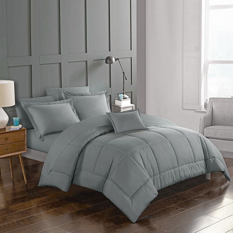 Jordyn Bedding Set, Grey, Twin