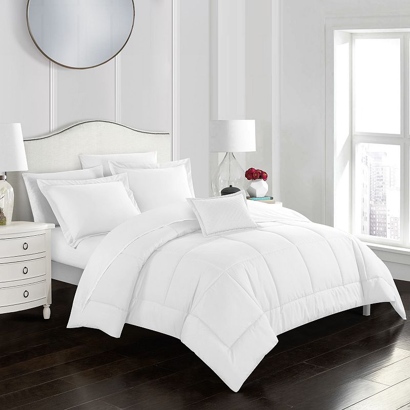 Jordyn Bedding Set, White, Queen