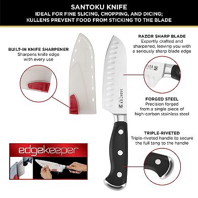Sabatier Edgekeeper 5-in. Santoku Knife with Sheath