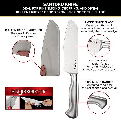 Sabatier Edgekeeper 7-in. Santoku Knife with Sheath