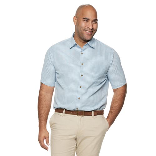 microfiber button down shirt