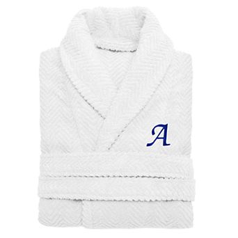 Linum Home Textiles Turkish Cotton Personalized Herringbone Weave Bathrobe