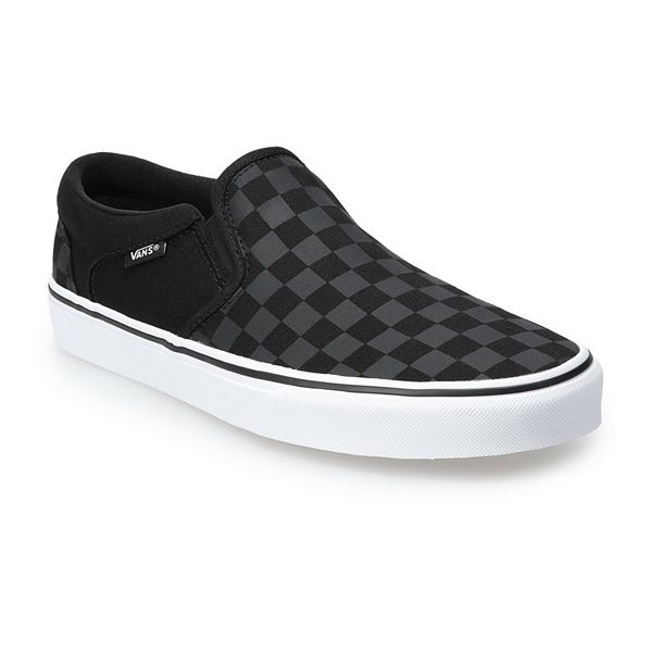 Slip on hot sale vans asher checkers