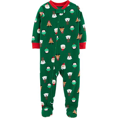 Baby Carter's Microfleece Christmas Footed Pajamas