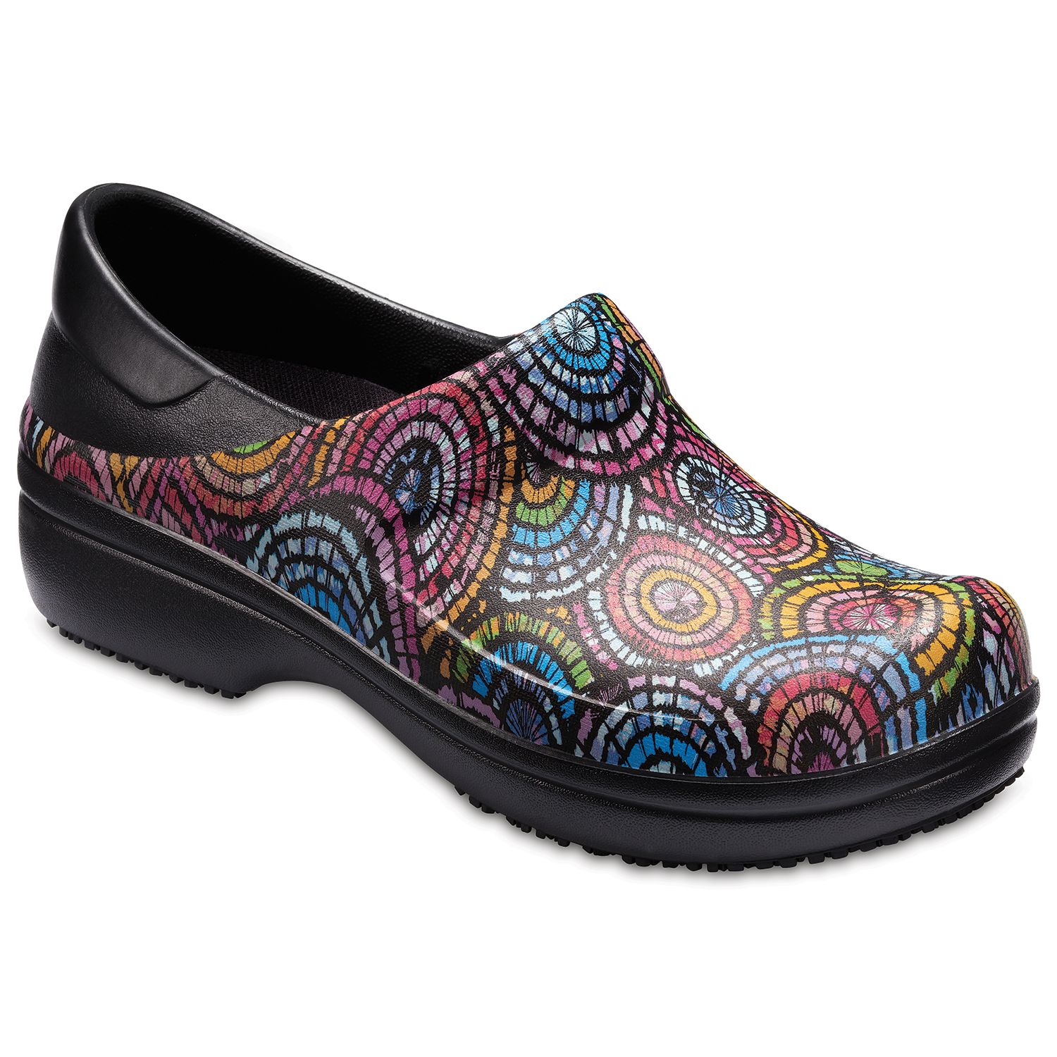 crocs women's neria pro graphic work clog