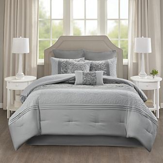 510 Design Lynda Embroidered 8 pc Comforter Set with Throw Pillows