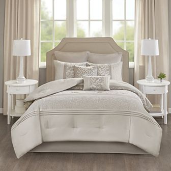 510 Design Lynda Embroidered 8 pc Comforter Set with Throw Pillows